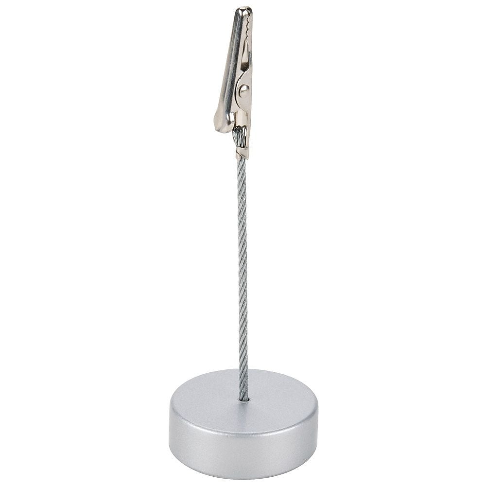 American Metalcraft ALMH4, Round Aluminum Alligator Clip Card Holder