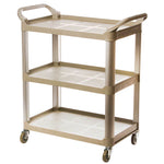 Update International BC-2416LGZ, 31'' Aluminum 3-Tier Heavy Duty Bus Cart