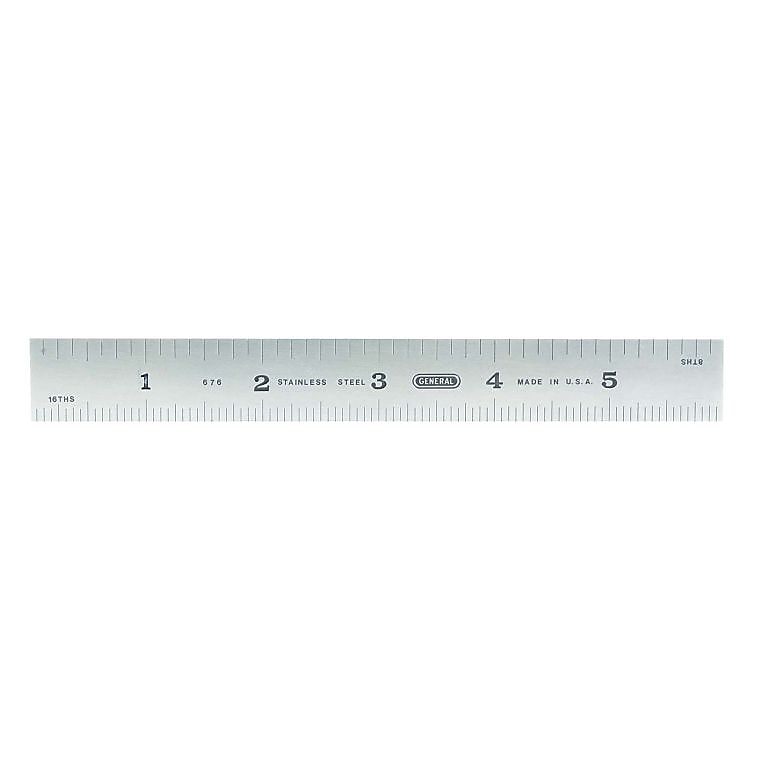 General Industrial Steel Ruler, 6 in (318-676)