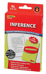 Edupress™ Reading Comprehension Cards, Inference, Lvl: 2.0-3.5
