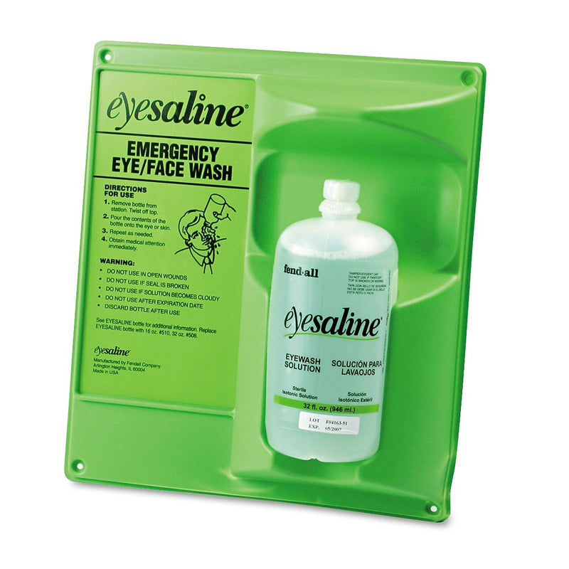 Fendall Eyesaline™ Saline Eyewash Station, 2 lb, 4.5" x 14" x 13"
