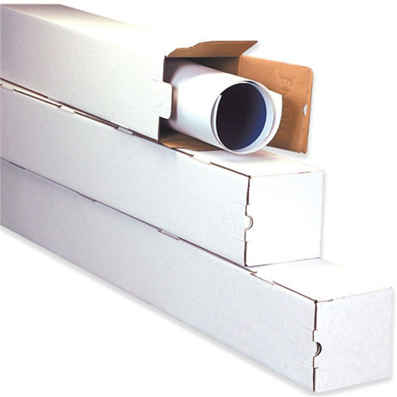 3 x 25 Corrugated Standard Mailing Tube, White, 25/Bundle (M3325)