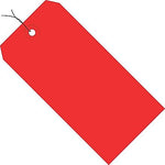 4 3/4" x 2 3/8" - Staples Red 13 Pt. Shipping Tag - Pre-Wired, 1000/Pack