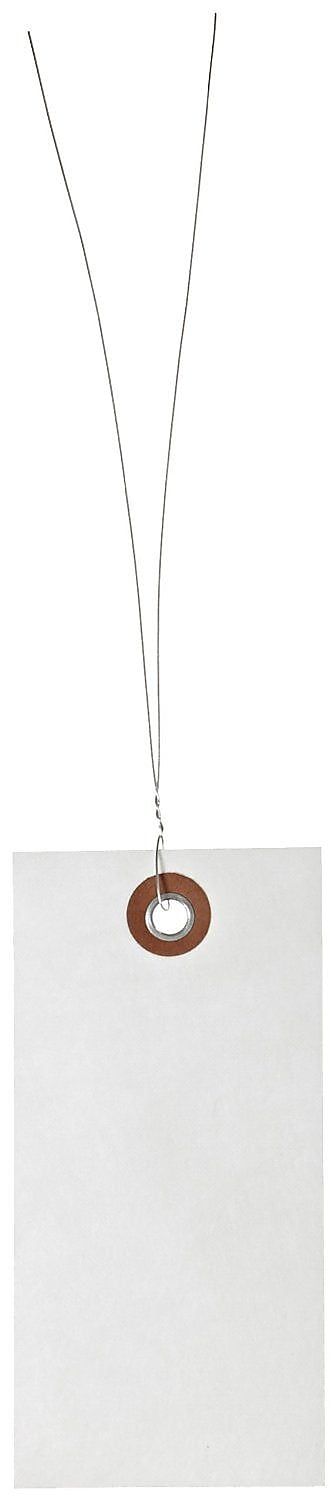 4 1/4" x 2 1/8" Tyvek® Shipping Tag - Pre-Wired, 1000/Case (G13043)