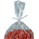 7" x 3/16" White Plastic Twist Ties (1000/bag)