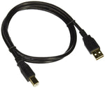 Monoprice® 3' Gold Plated USB 2.0 A Male to B Male 28/24AWG Cable, Black