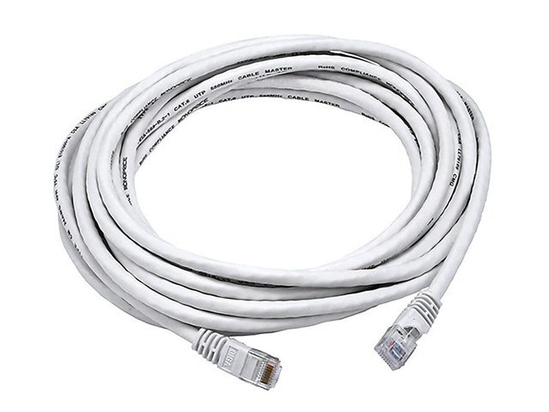 Monoprice 20' RJ45 to RJ45 Networking Cable, Male to Male, White (105015)