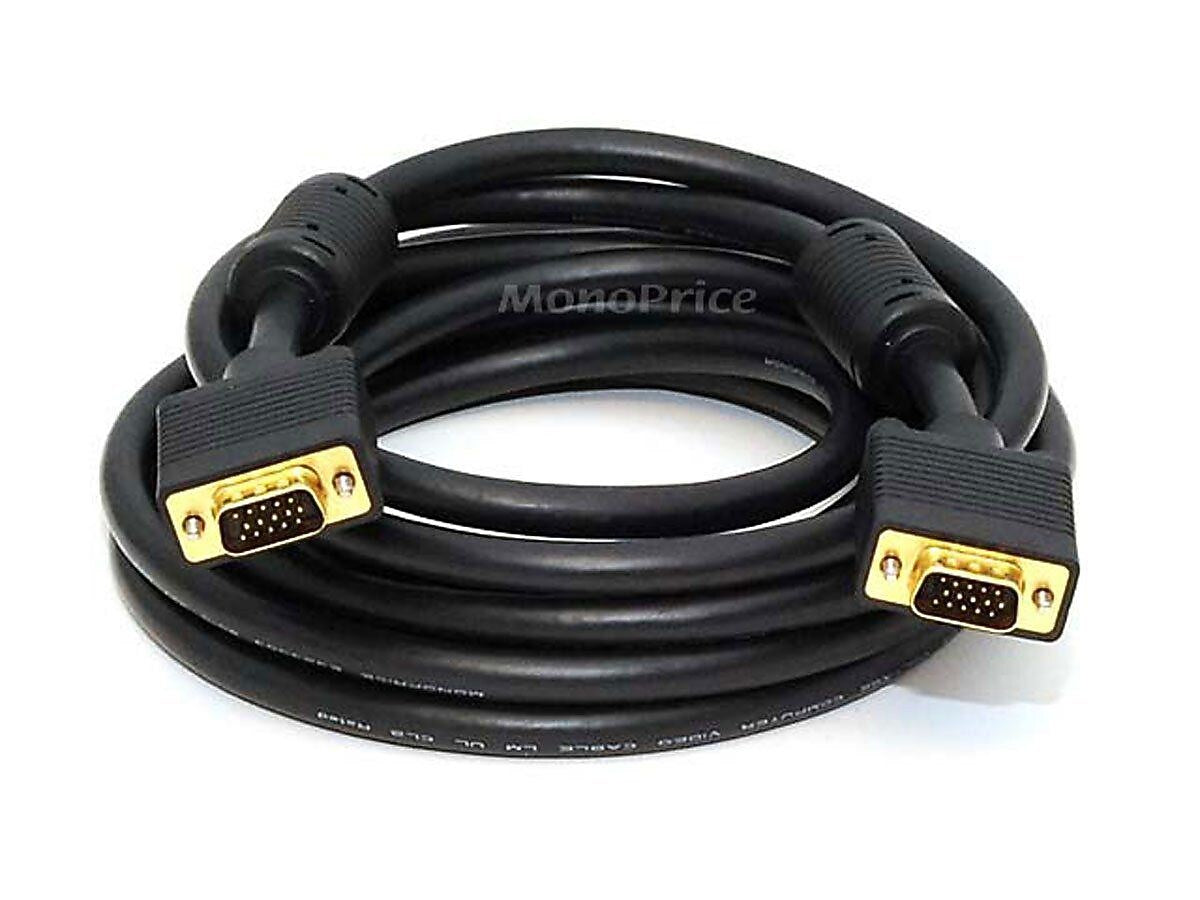 Monoprice 103622 15' VGA Monitor Cable, Black