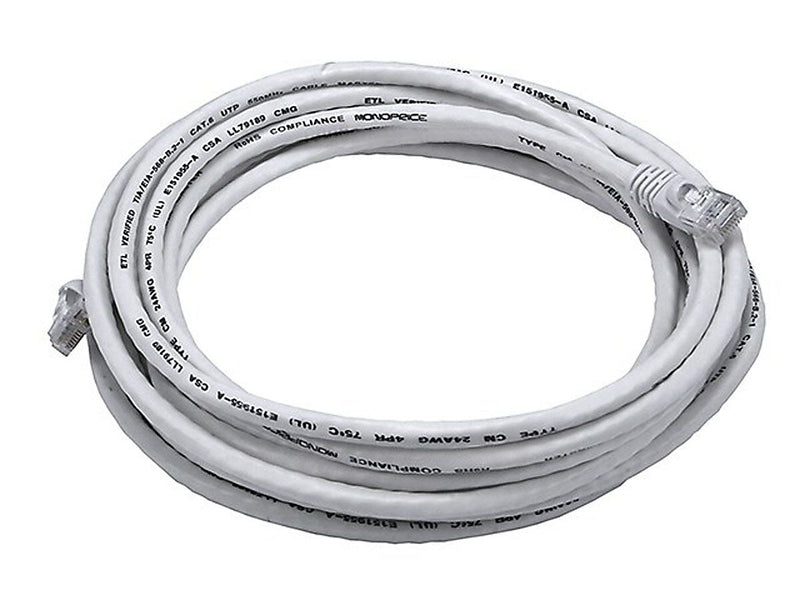 Monoprice® 14' 24AWG Cat6 UTP Ethernet Network Cable, White