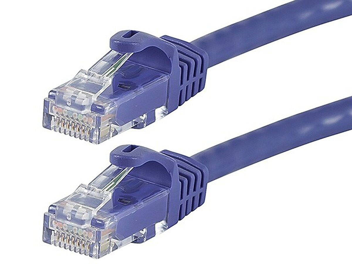 Monoprice® FLEXboot Series 3' 24AWG Cat6 UTP Ethernet Network Cable, Purple