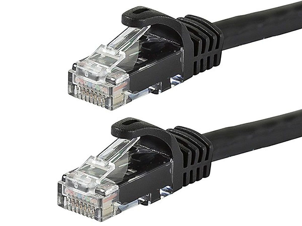 Monoprice 109827 50' CAT-6 Ethernet Network Cable, Black
