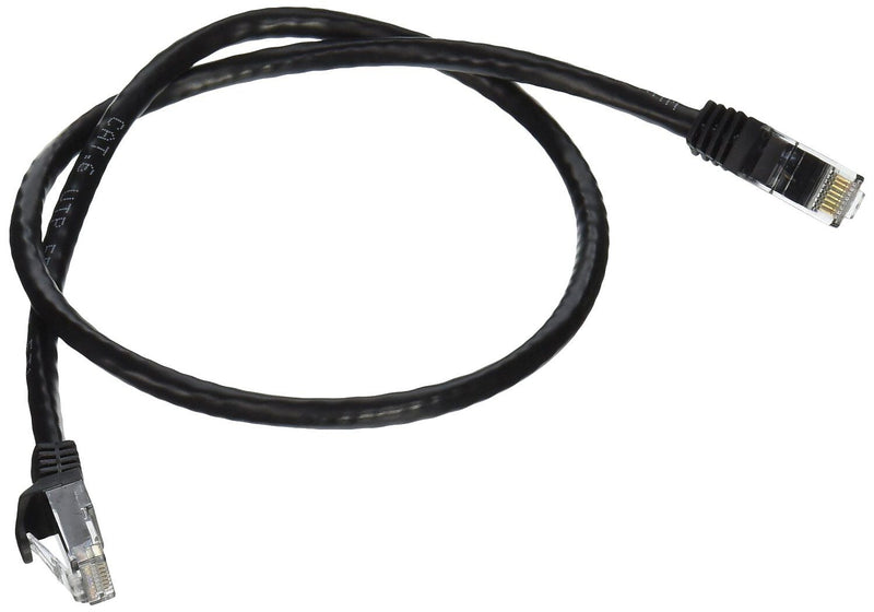 Monoprice 109804 2' CAT-6 Ethernet Network Cable, Black