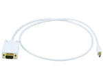 Monoprice 6002 3' DisplayPort/VGA Audio/Video Cable, White