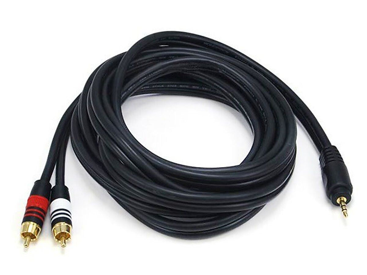 Monoprice Premium 5599 10' RCA Audio/Video Cable, Black