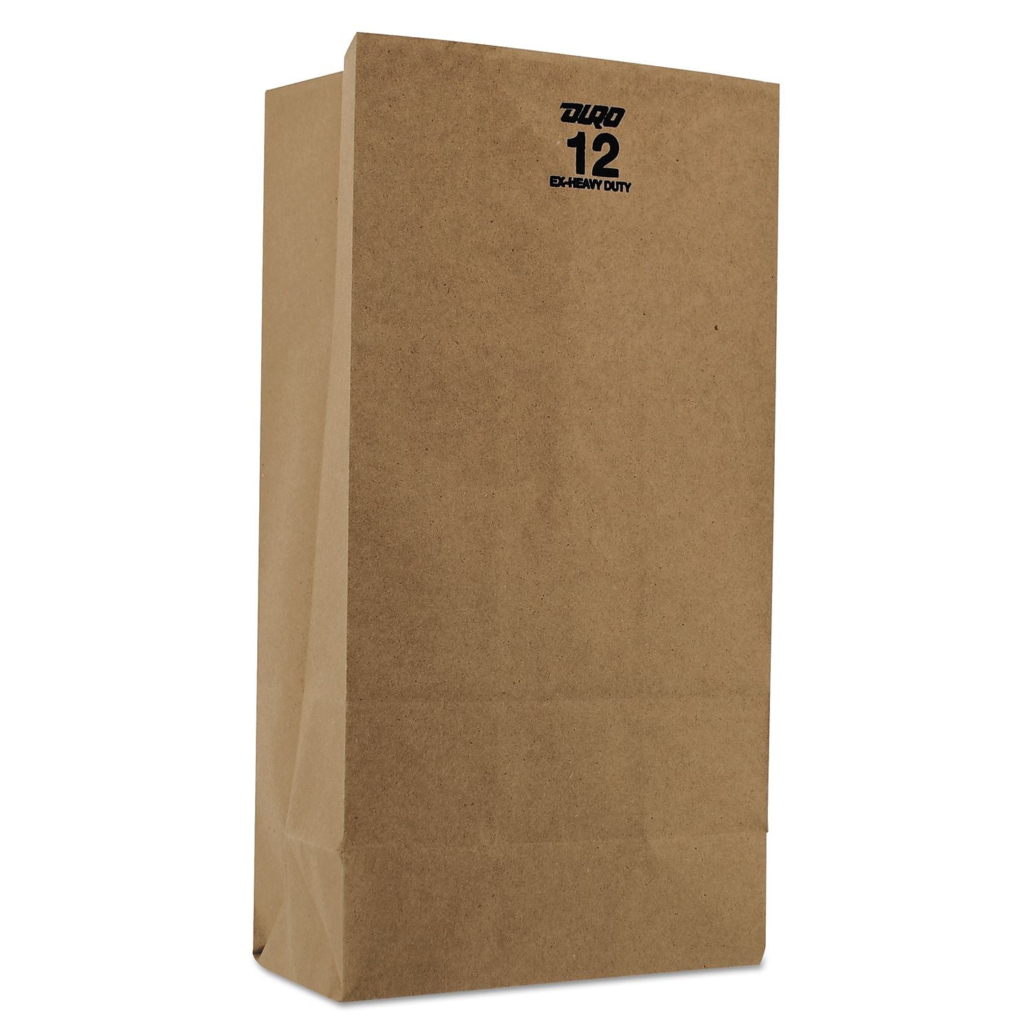 General #12 Paper Grocery , 60lb Kraft , Extra Heavy-Duty 7 1/16x4 1/2 X12 3/4 , 500 Bags