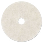 Premiere Pads 24" Ultra High-Speed Hair Floor Pad, Natural, 5/Carton (PAD4024NAT)