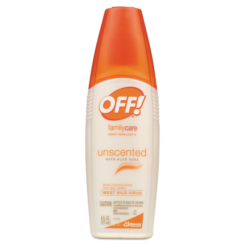 OFF!® Familycare Insect Repellent Spray, 6 Oz Spray Bottle, Unscented, 12/CT