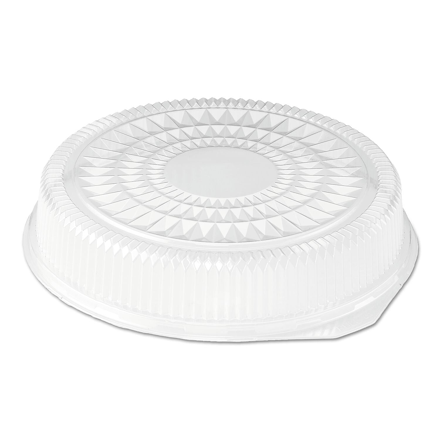 Handi-foil Round Plastic Dome Lid, Embossed, Clear, Fits 212/213, 25/Carton (HFA2012DL)