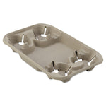 Chinet® Strongholder Molded Fiber Cup/food Tray, 8-22oz, Four Cups, 250/carton