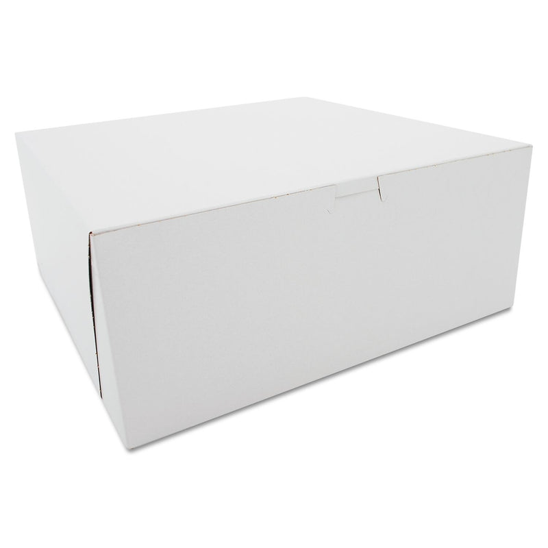 SCT® Tuck-Top Bakery Boxes, Paperboard, White, 12 X 12 X 5