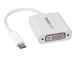 StarTech USB Type C to DVI Male/Female Video Adapter, White (CDP2DVIW)