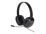 Cyber Acoustics AC Stereo Computer Headset, Over-the-Head, Black (AC-6008)
