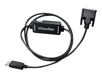 VisionTek® 900823 1.5 m DisplayPort/DVI Male/Male Video Cable, Black