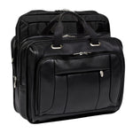 McKlein S Series Leather Briefcase, Laptop Compatible, TSA Checkpoint Friendly, Black (15715)