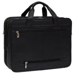 McKlein S Series Leather Briefcase, Laptop Compatible, TSA Checkpoint Friendly, Black (15715)