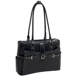 McKlein WILLOW SPRINGS W Series Leather Briefcase, Laptop Compatible, Black (96565)