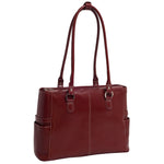 McKlein WILLOW SPRINGS W Series Leather Briefcase, Laptop Compatible, Red (96566)
