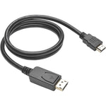 Tripp Lite P582-003-V2 DisplayPort to HDMI Adapter Cable, 3', Black
