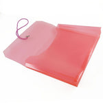 JAM Paper Standard Plastic Document File, Letter, Red (218E25RE)