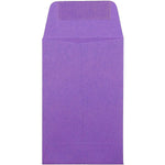 JAM Paper #1 Coin Business Colored Envelopes, 2.25 x 3.5, Violet Purple Recycled, 50/Pack (353027837I)