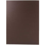 JAM Paper Two-Pocket Textured Linen Business Folders, Chocolate Brown, 50/Box(386LBRC)