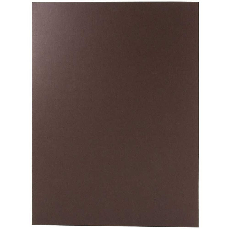 JAM Paper Two-Pocket Textured Linen Business Folders, Chocolate Brown, 50/Box(386LBRC)