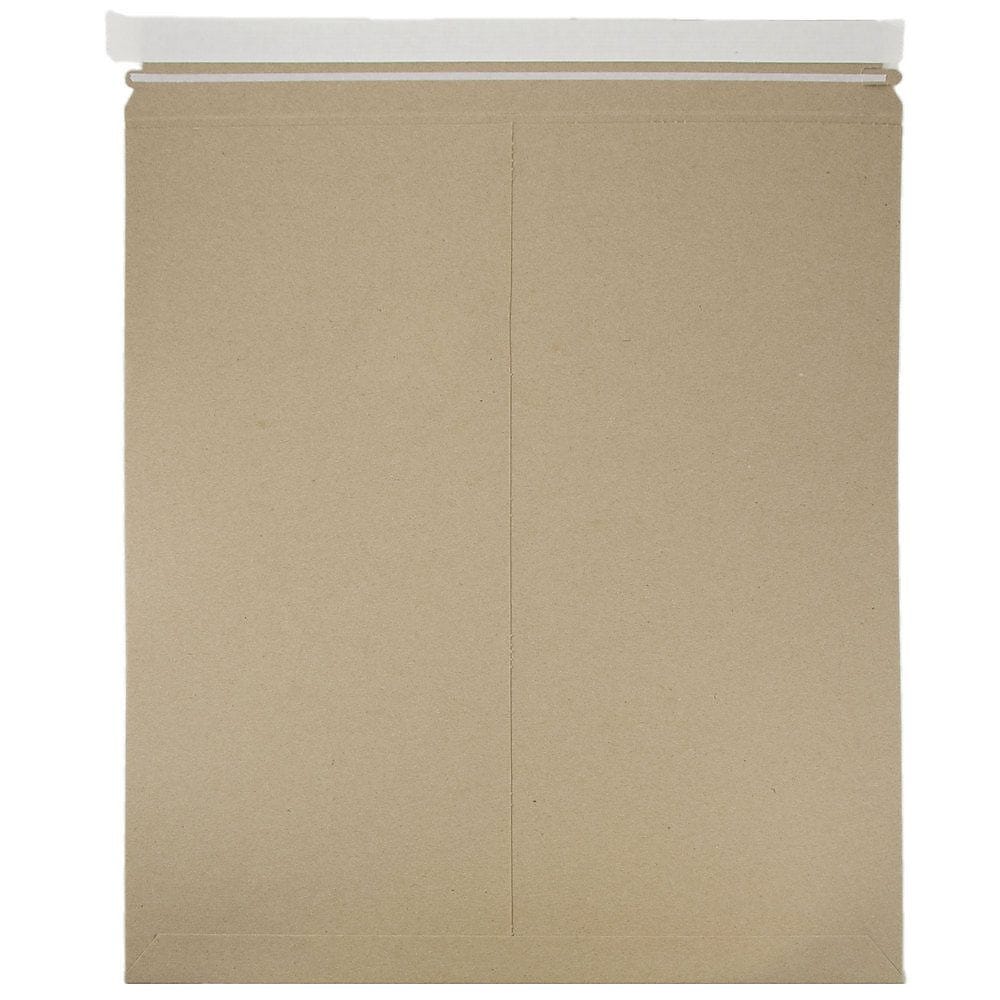 JAM Paper® Stay-Flat Photo Mailer Envelopes, 17 x 21, Brown Kraft, Self-Adhesive Closure, 6 Rigid Mailers/Pack (8866647B)