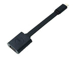 Dell™ USB Type C to USB 3.0 Type A Male/Female Adapter, Black (DBQBJBC054)
