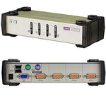 Aten® CS84U 4 Port PS/2 USB Desktop KVM Switch