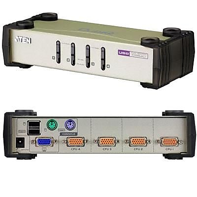 Aten® CS84U 4 Port PS/2 USB Desktop KVM Switch