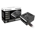 Thermaltake Smart Power Supply for Intel ATX 12V v2.3 Motherboard, 500 W, Black (PSSPD0500NPCWUS)