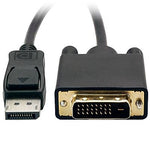 VisionTek® 900799 5.91' DisplayPort to SL DVI Male/Male Video Cable; Black