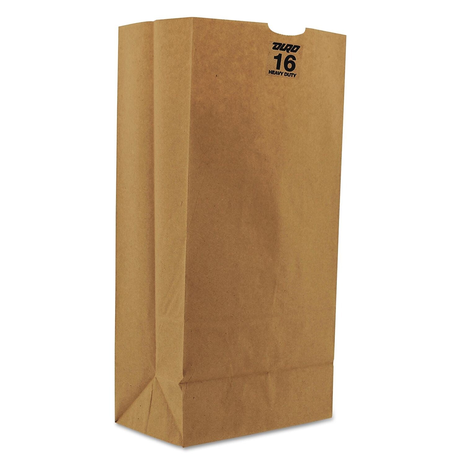 S & G PACKAGING Heavy Duty Paper Bag, 16 lbs., 500/Bundle