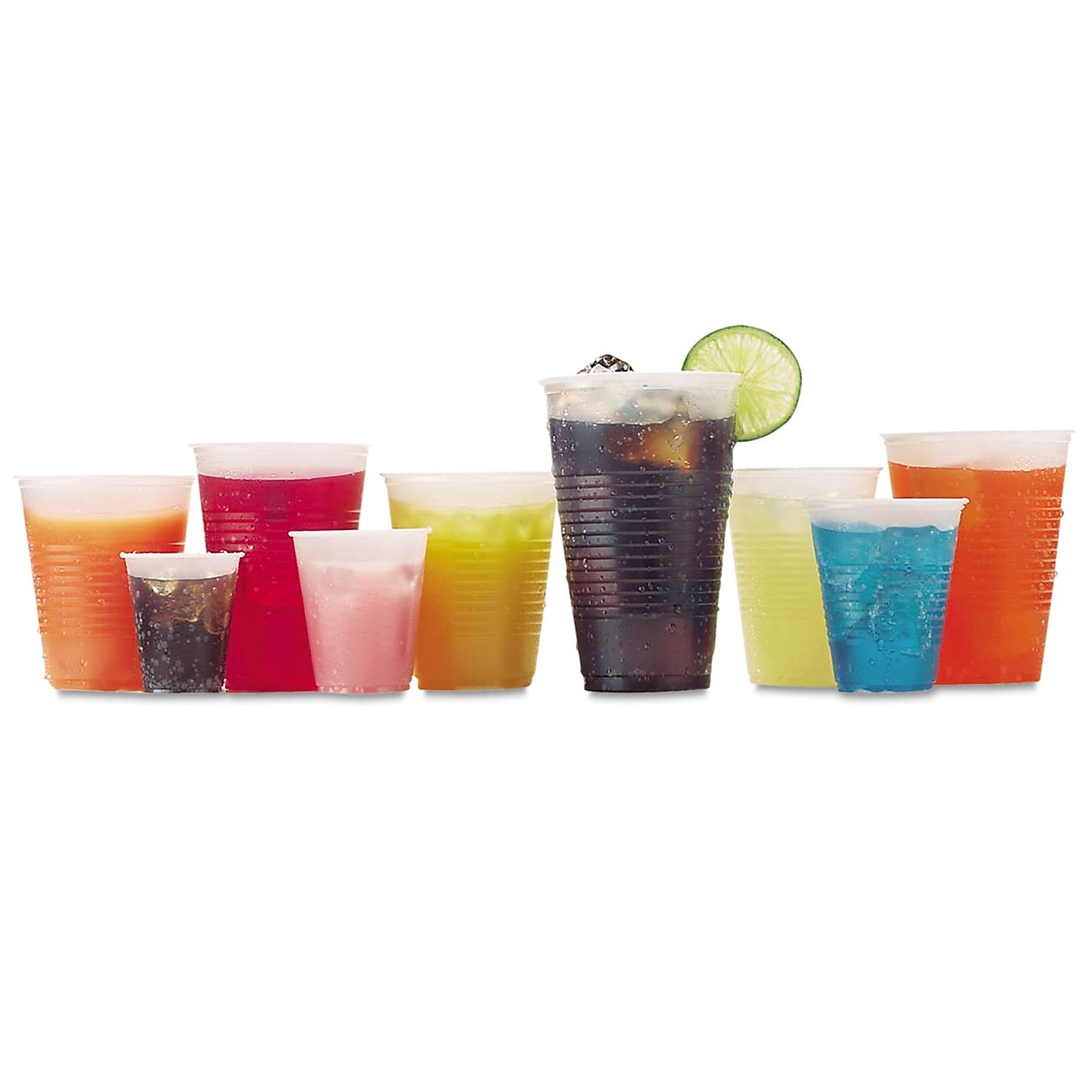 Fabri-Kal Rk Ribbed Cold Drink Cups , 12oz , Clear , 50/sleeve , 20 Sleeves/carton