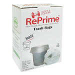 RePrime Can Liners, 44gal, 0.9mil, Clear, 37" X 50", 50/box, 4 Boxes/carton