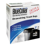 BlueCollar 30 Gallon Industrial Trash Bag, 30" x 34", 1 mil, Black (HERN6034YKRC1CT)