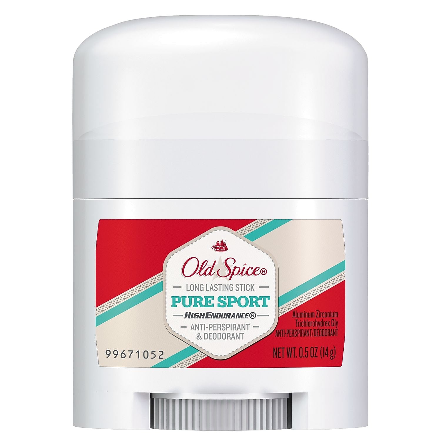 Old Spice High Endurance Anti-Perspirant & Deodorant, Pure Sport, 0.5oz Stick, 24/carton