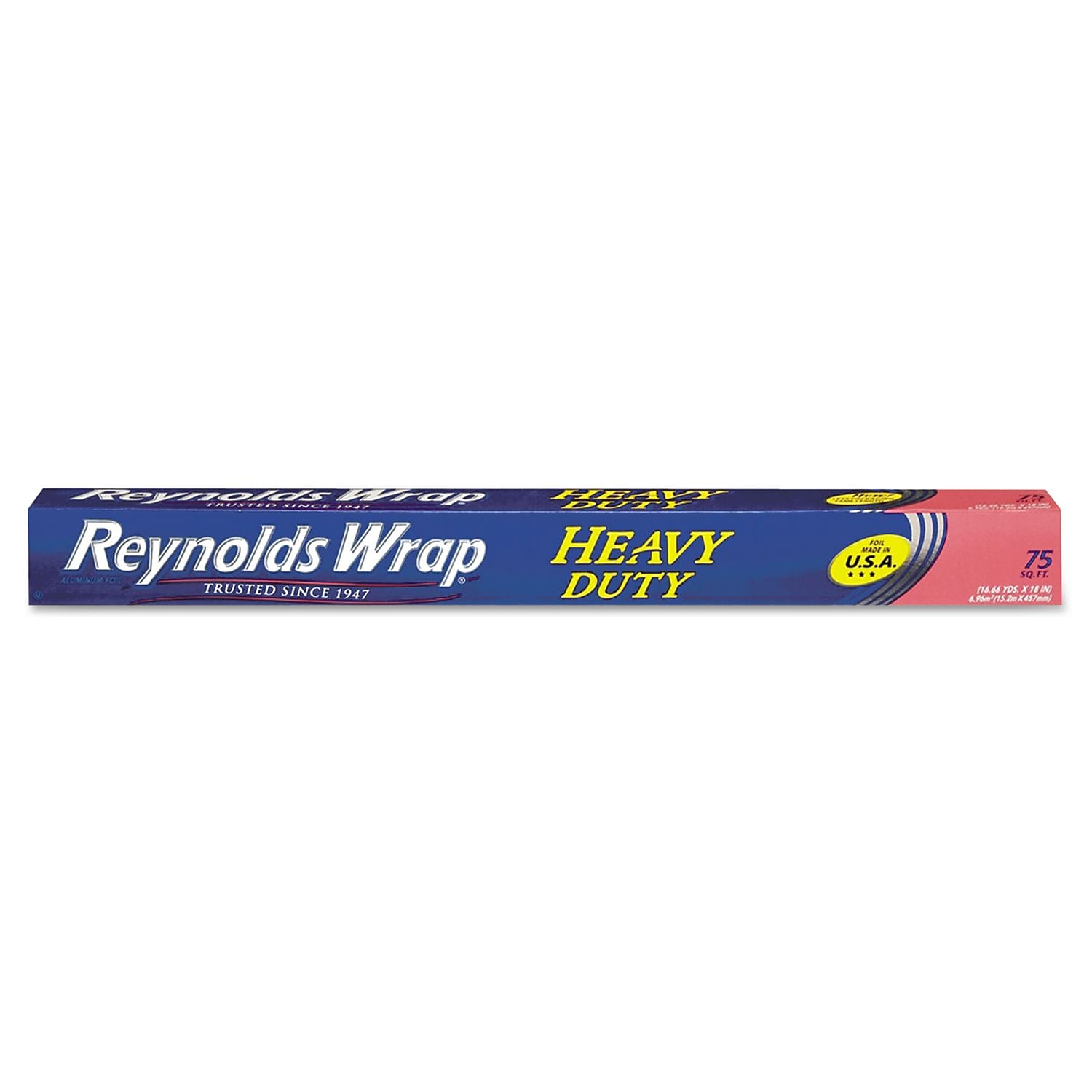 Reynolds Wrap Heavy Duty Aluminum Foil Roll, 18" X 75 Ft, Silver, 20/carton