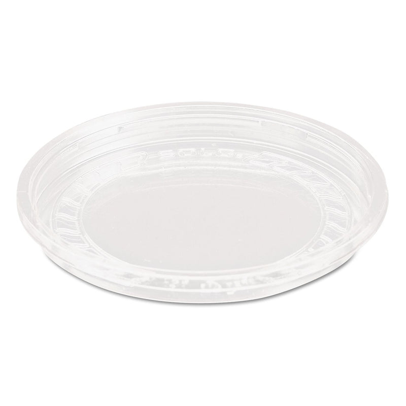 Solo Bare® Eco-Forward® RPET Deli Container Lids, 8-oz, Clear, 50/Pack, 10 Packs/Carton
