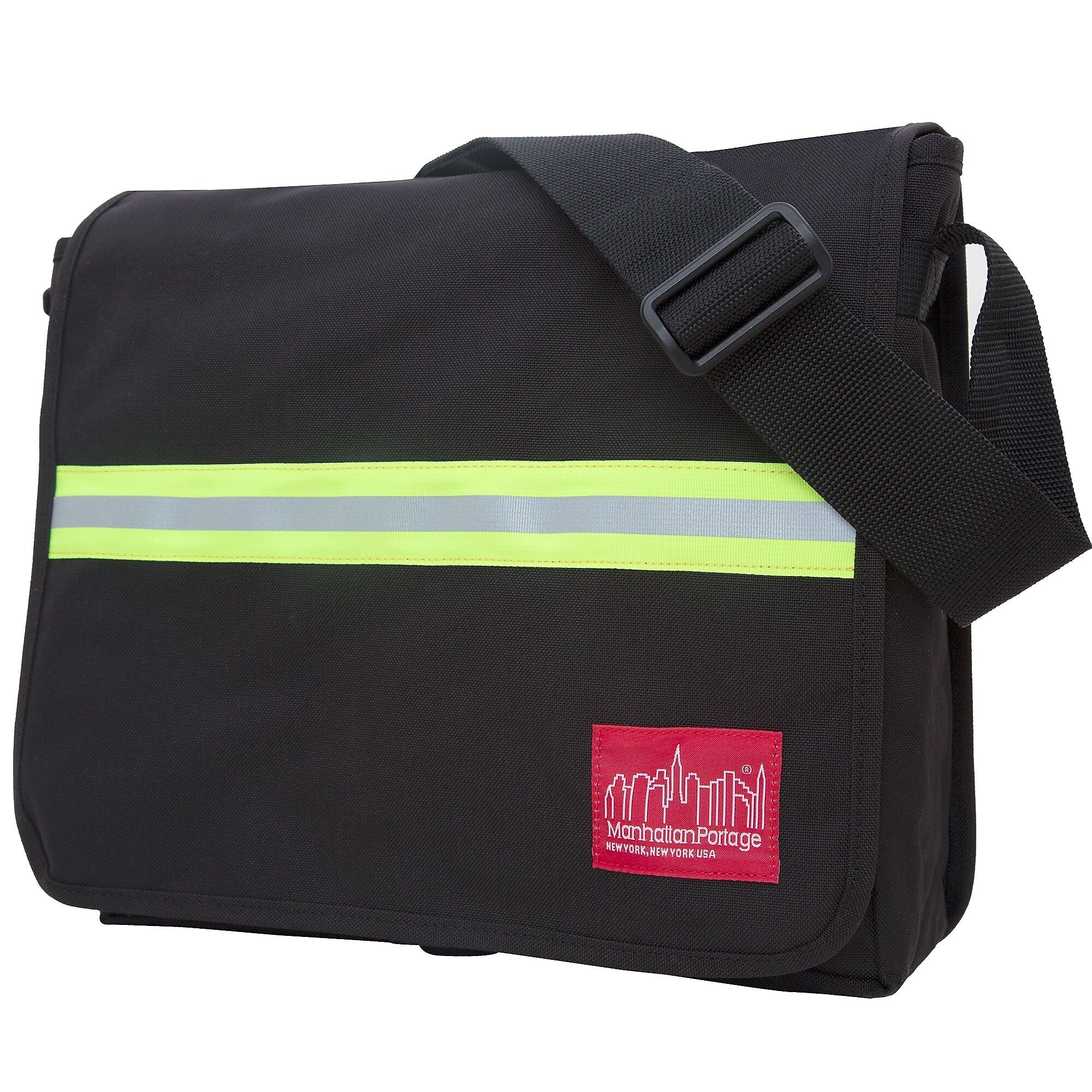 Manhattan Portage Reflective Dj Bag Medium Black (1420 BLK)